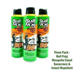 Bullfrog Mosquito Coast Sunscreen & Bug Spray 3 Pk
